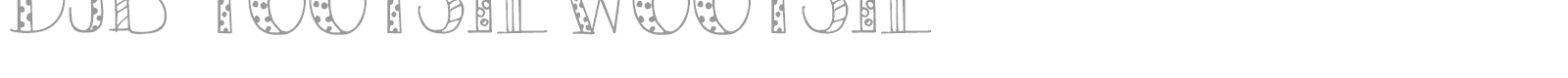 DJB Tootsie Wootsie font preview